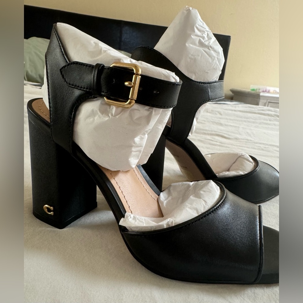 Coach Marla Leather Sandal- New in box